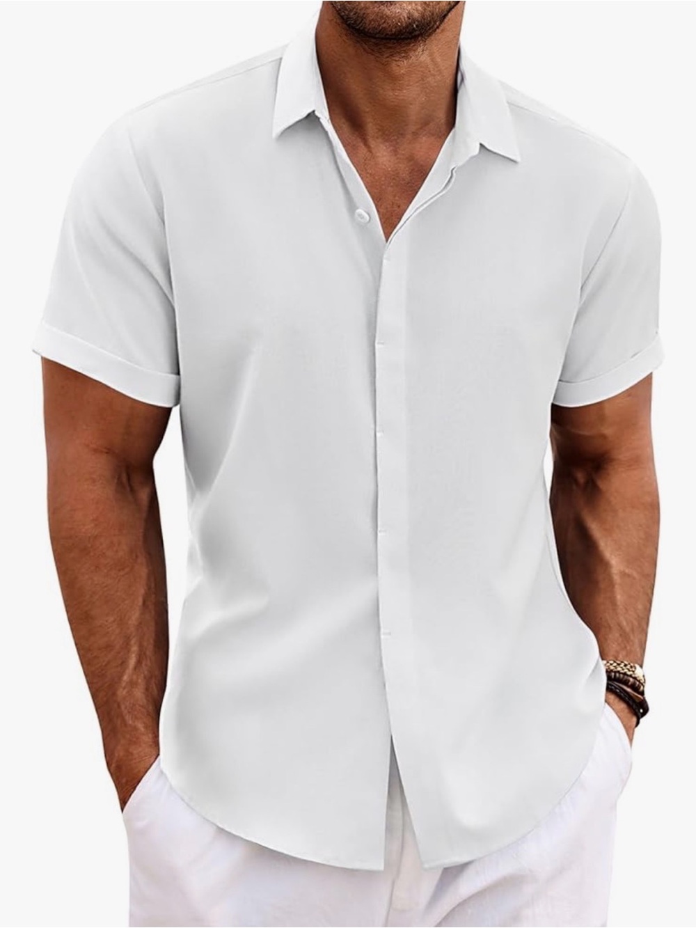 Linen blend men’s shirt. NWT Size M